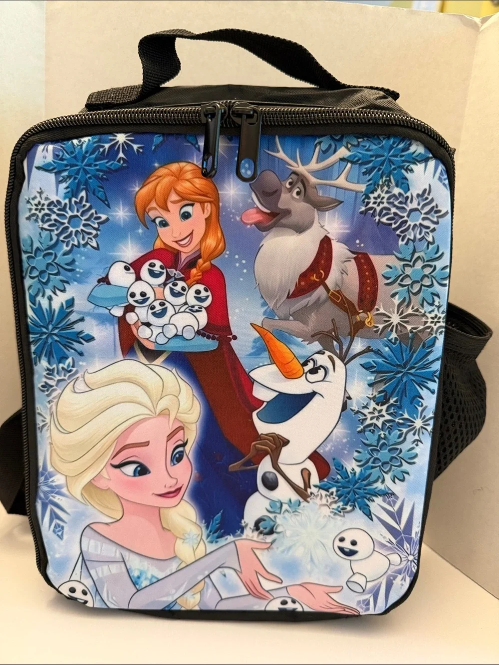 Disney Frozen Character Lunch Tote 11” x 8” x 4” Deep